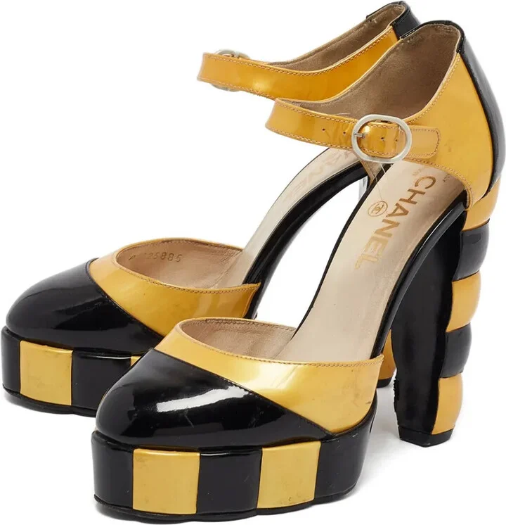 Leather Platform Pumps - Image 3