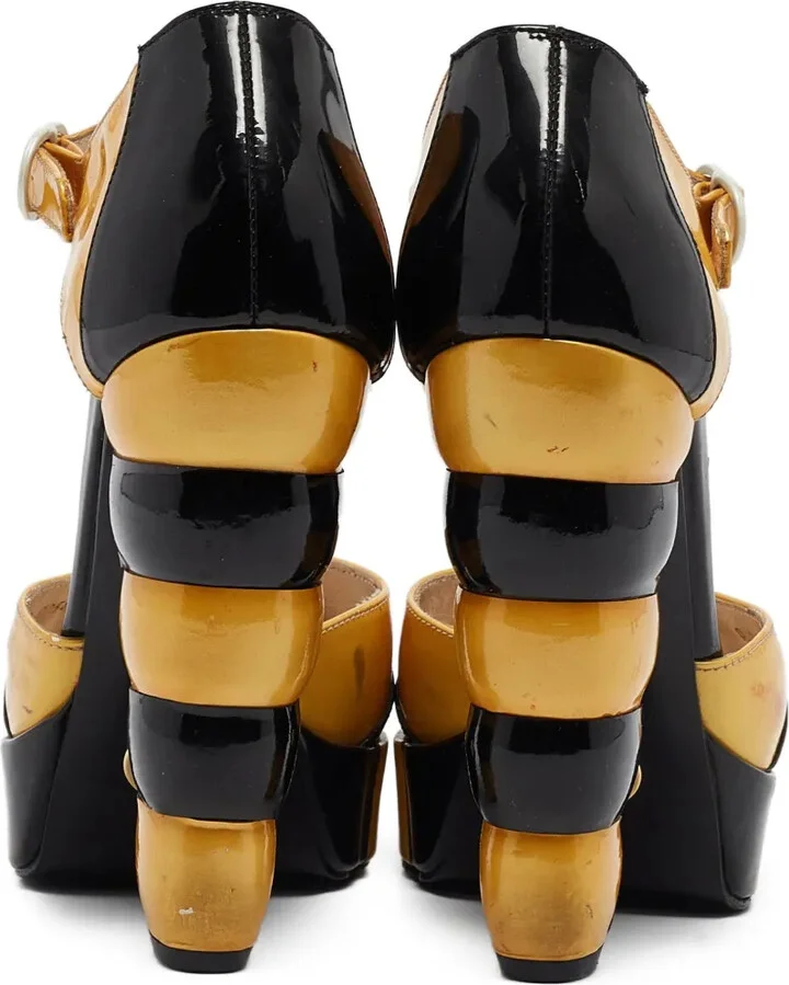 Leather Platform Pumps - Image 4