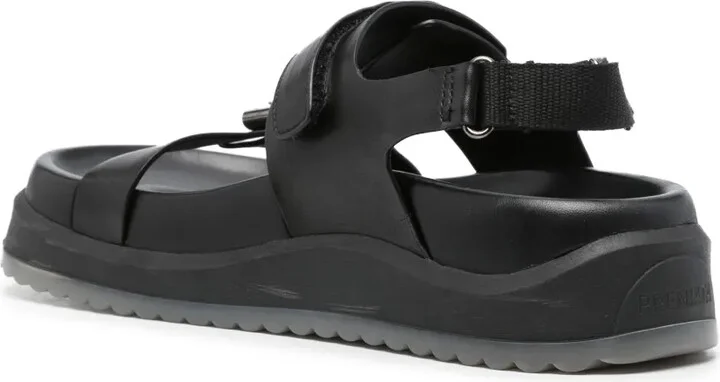 Leather Platform Sandals - Image 3