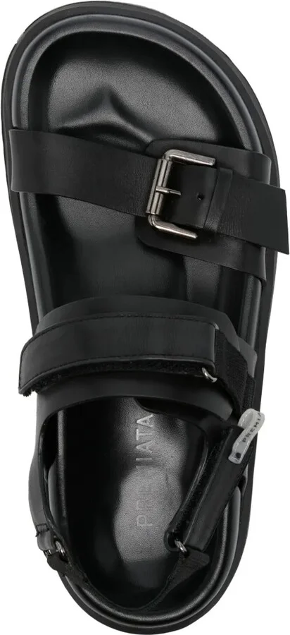 Leather Platform Sandals - Image 4