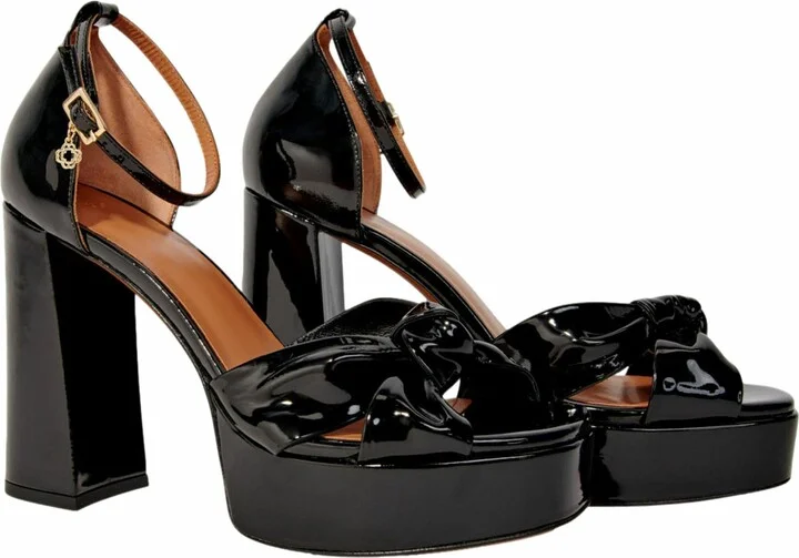 Leather platform sandals - Image 2