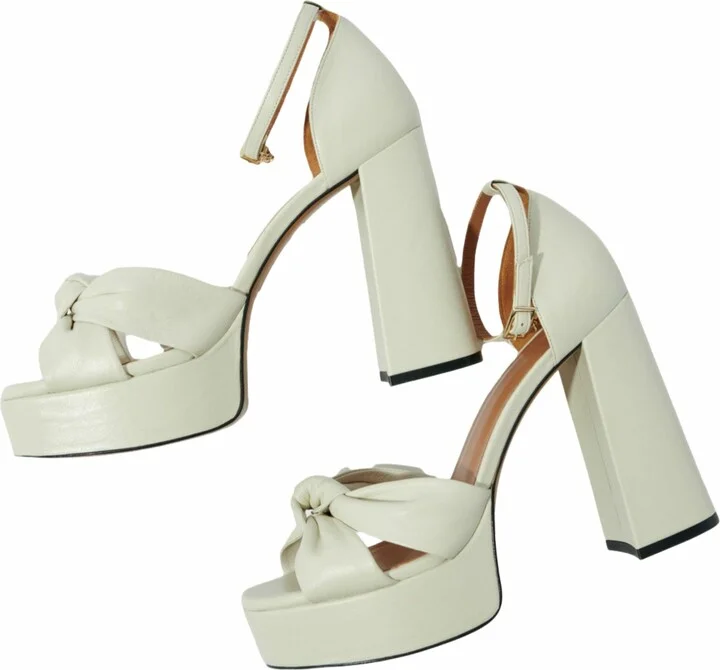Leather platform sandals - Image 2