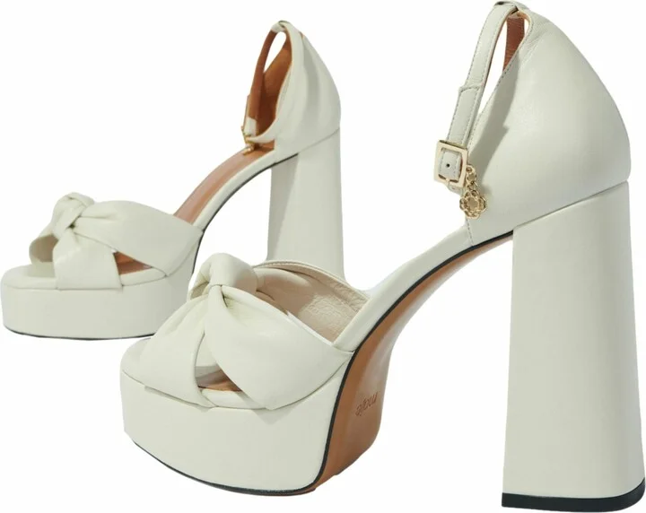 Leather platform sandals - Image 4
