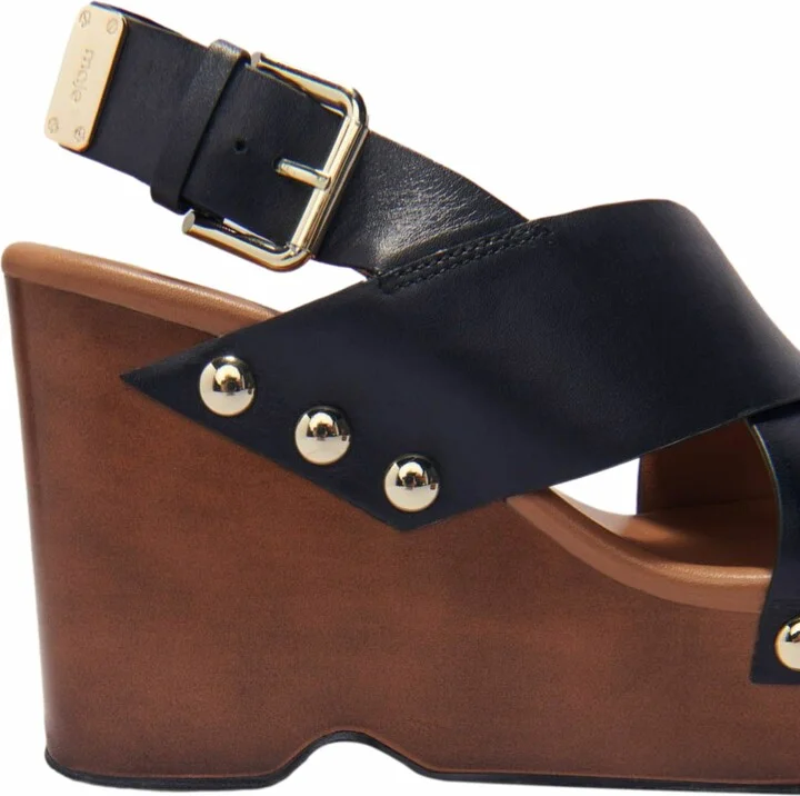 Leather platform sandals - Image 5