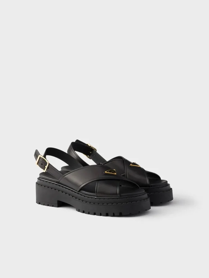Leather Platform Sandals - Image 2