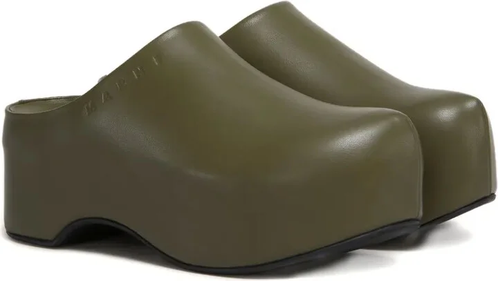 Leather Platform Sandals - Image 2