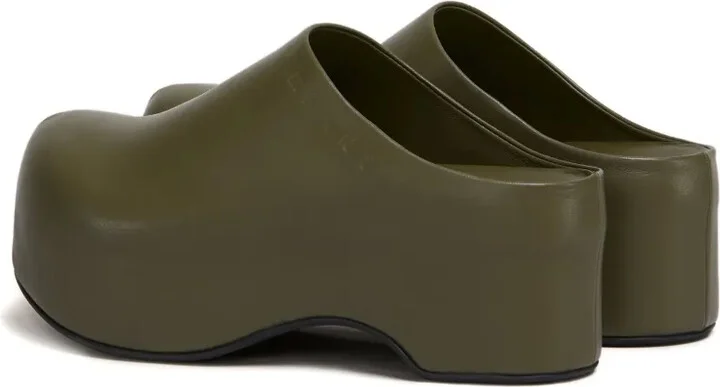 Leather Platform Sandals - Image 3