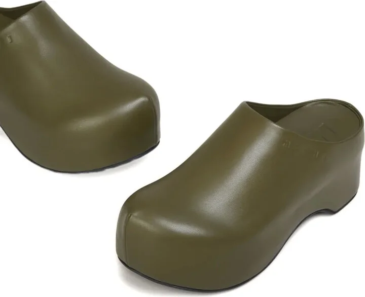 Leather Platform Sandals - Image 4