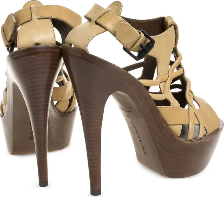 Leather Platform Sandals - Image 4