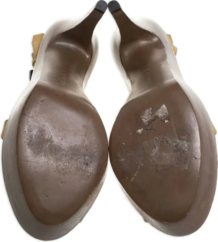 Leather Platform Sandals - Image 5