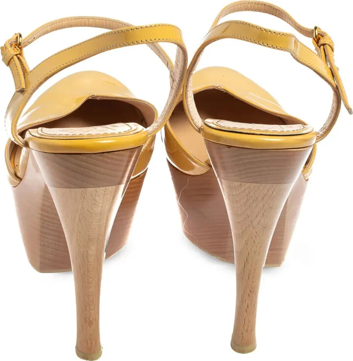 Leather Platform Sandals - Image 4
