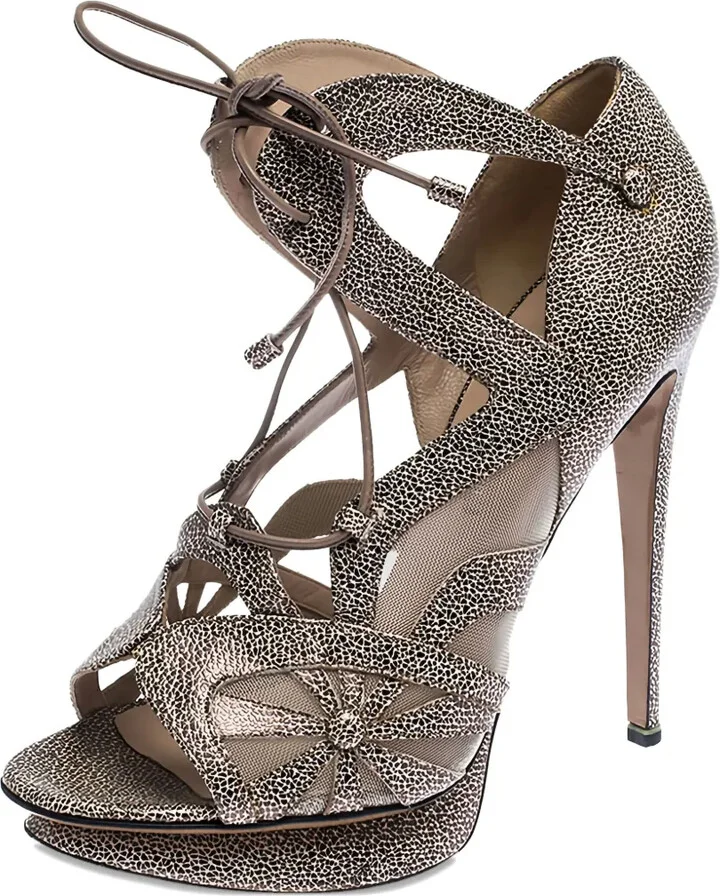 Leather Platform Sandals - Image 2