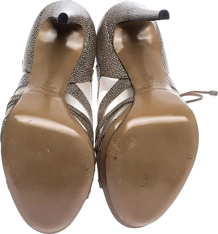 Leather Platform Sandals - Image 4
