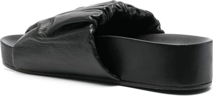 Leather Platform Sandals - Image 3