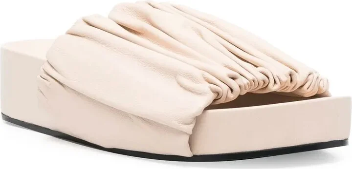 Leather Platform Sandals - Image 2