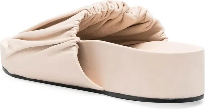 Leather Platform Sandals - Image 3