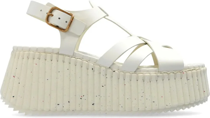 Leather Platform Sandals