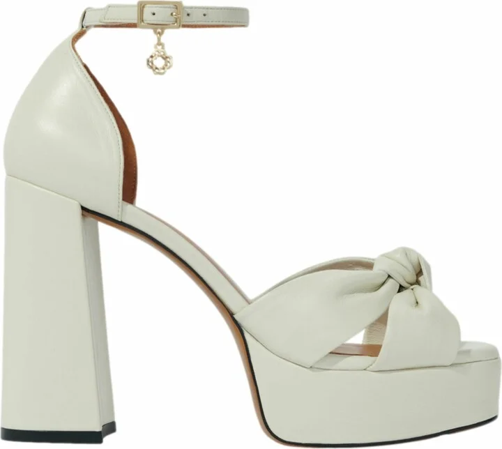 Leather platform sandals