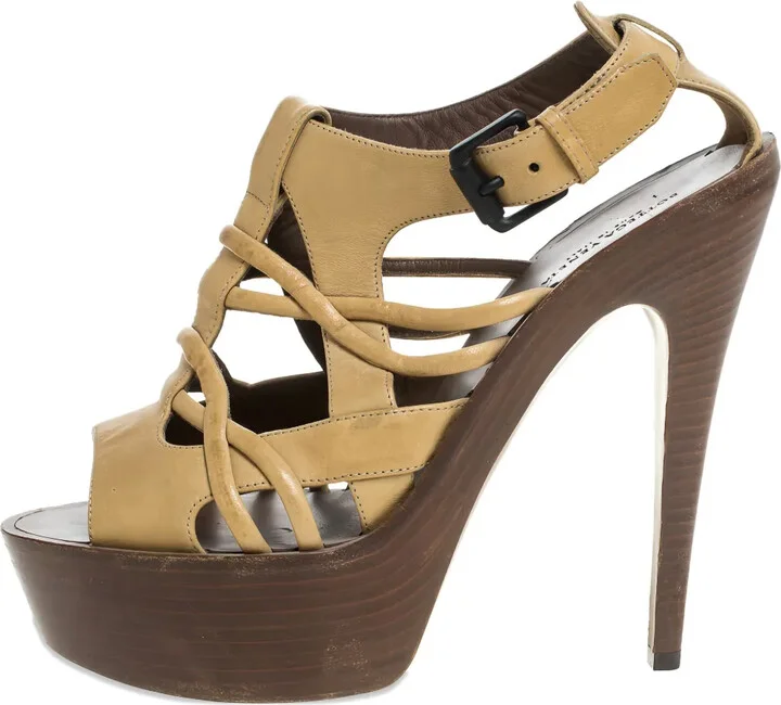 Leather Platform Sandals