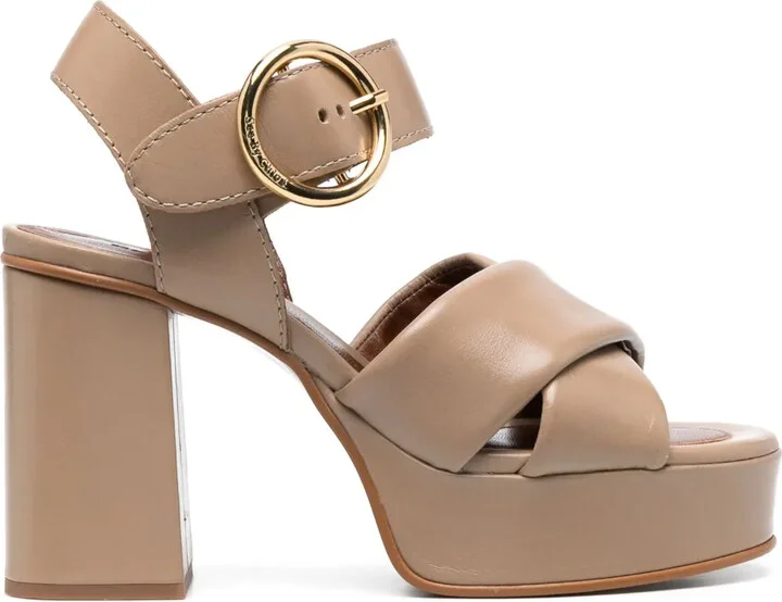 Leather Platform Sandals