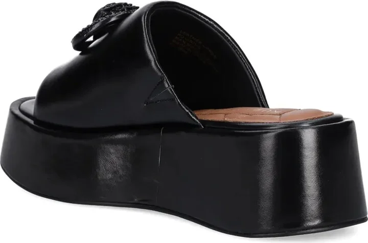 Leather Platform Slides - Image 3