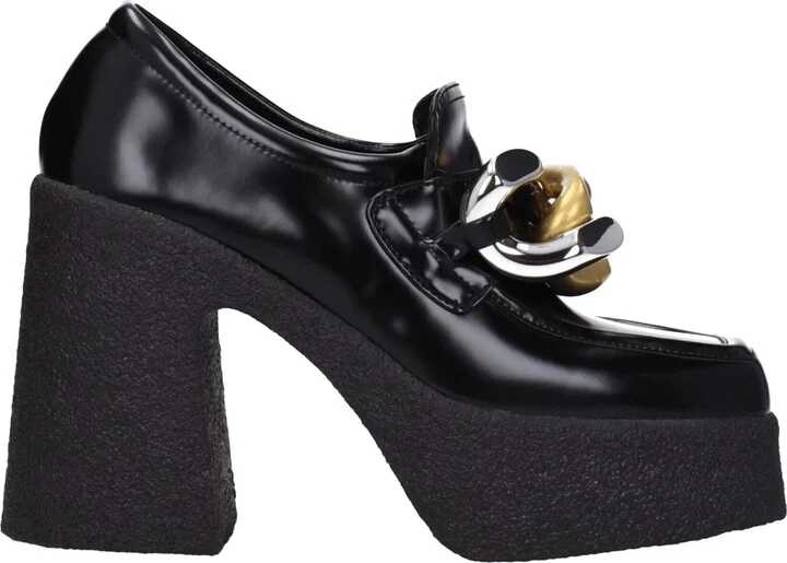 Leather Platform Women's Loafers