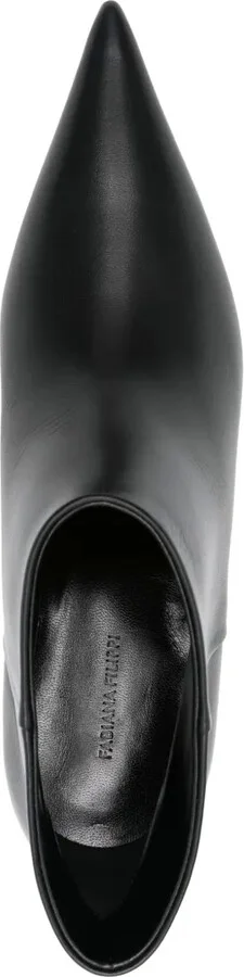 Leather Pointed Ankle Boots - Image 4