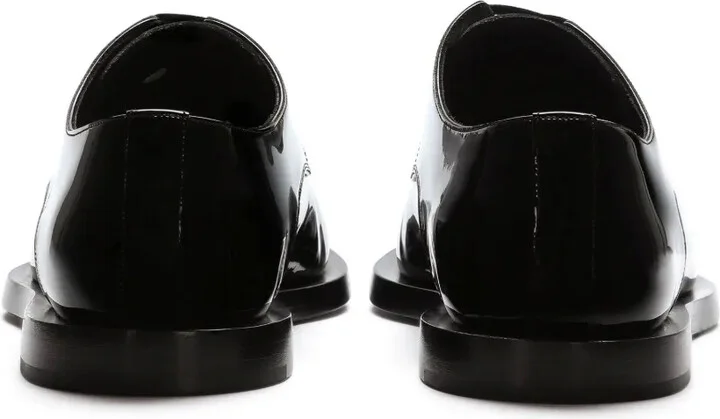 Leather Pointed Derby Shoes - Image 3