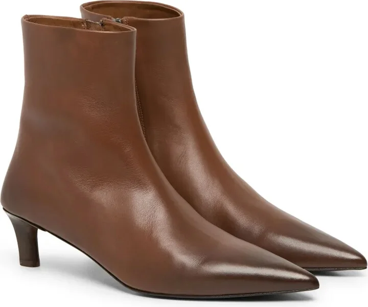 Leather Pointed Toe Boots - Image 2