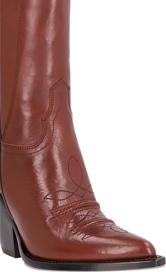 Leather Pointed-Toe Boots - Image 3