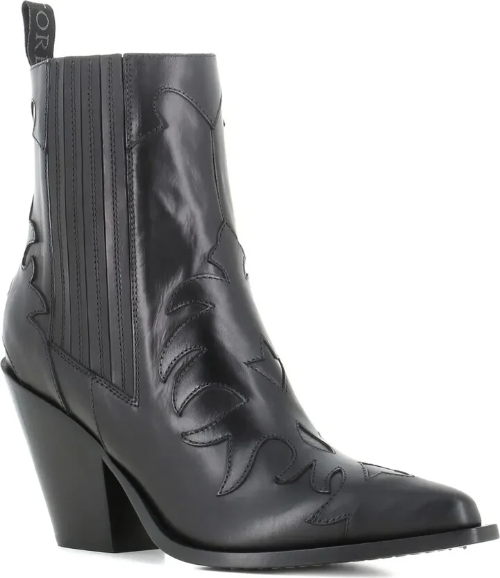 Leather Pointed-Toe Boots - Image 2