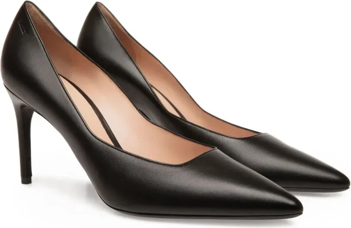 Leather Pointed-Toe Pumps - Image 2