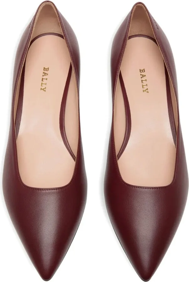 Leather Pointed-Toe Pumps - Image 3