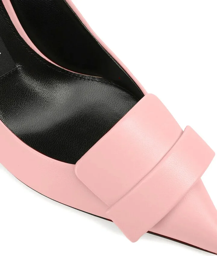 Leather Pointed-Toe Pumps - Image 5