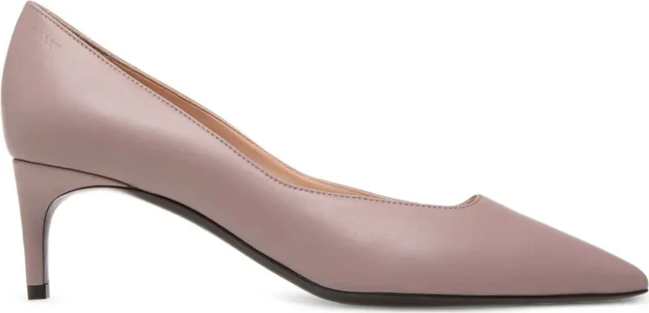 Leather Pointed-Toe Pumps