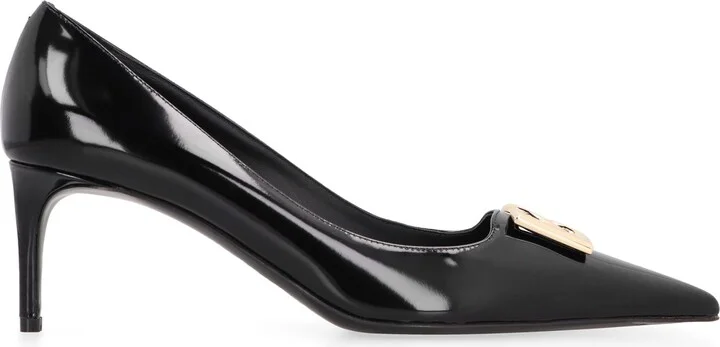 Leather Pointy-toe Pumps - Image 2