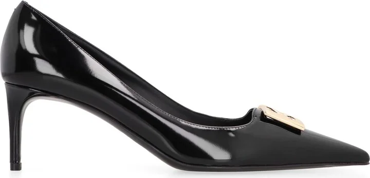 Leather Pointy-toe Pumps