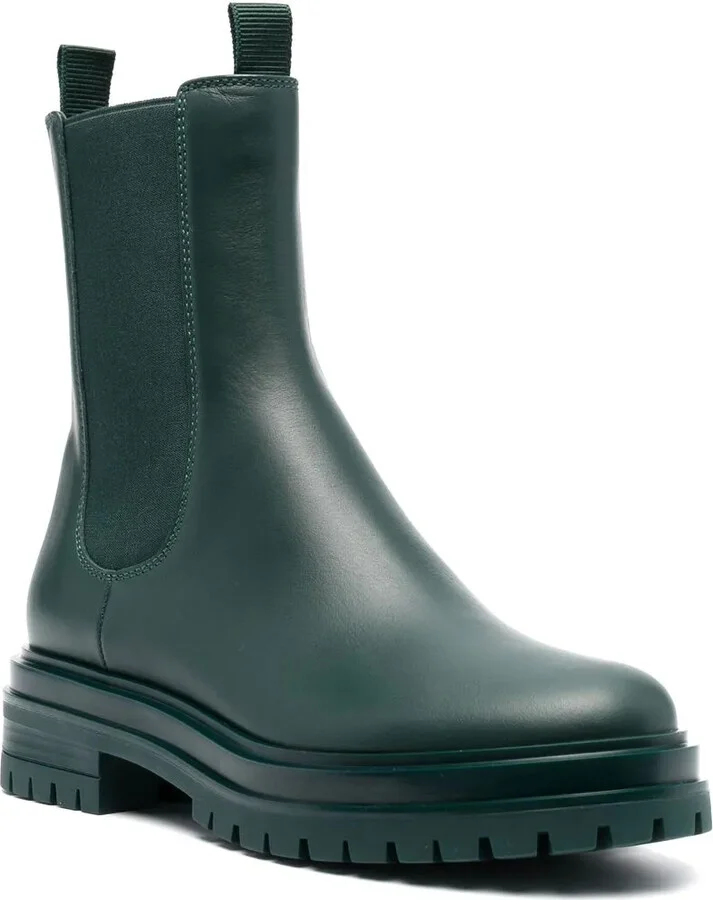 Leather Pull-On Ankle Boots - Image 2