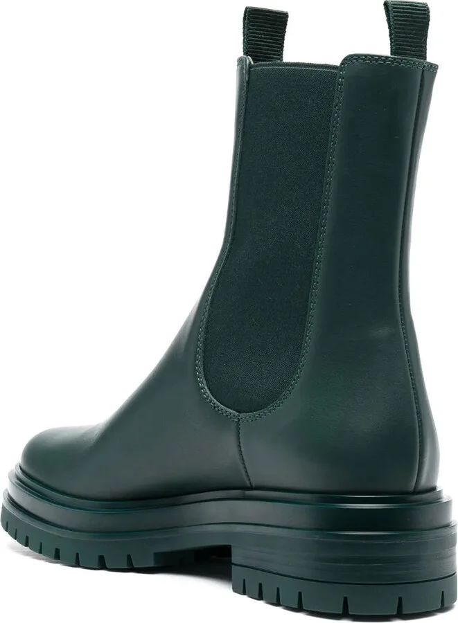 Leather Pull-On Ankle Boots - Image 3