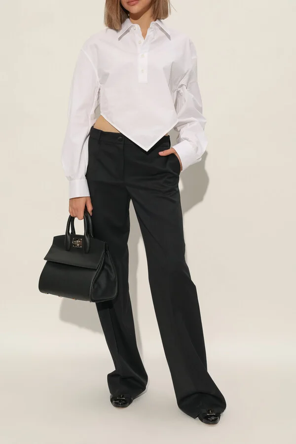Leather Pumps, , - Black - Image 2