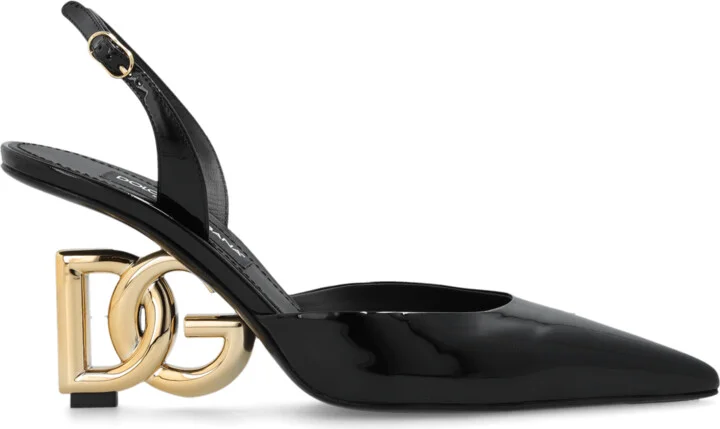 Leather Pumps, , - Black