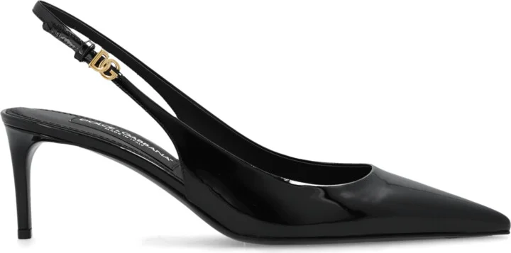 Leather Pumps, , - Black