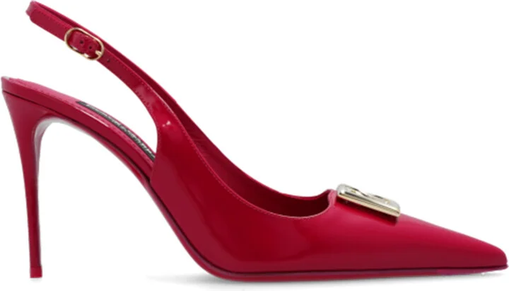 Leather Pumps, , - Pink