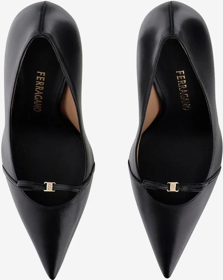 Leather Pumps With Logo - Image 2