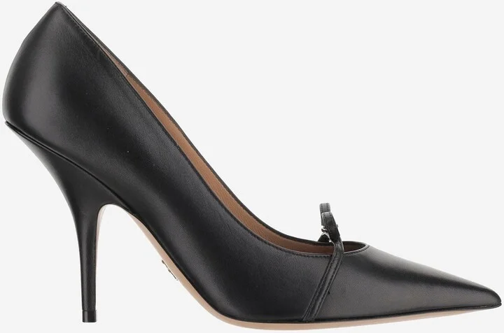 Leather Pumps With Logo
