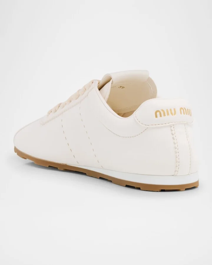 Leather Retro Runner Sneakers - Image 3