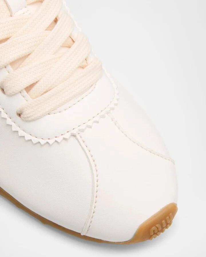 Leather Retro Runner Sneakers - Image 4