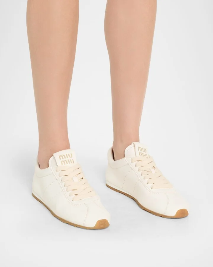 Leather Retro Runner Sneakers - Image 6