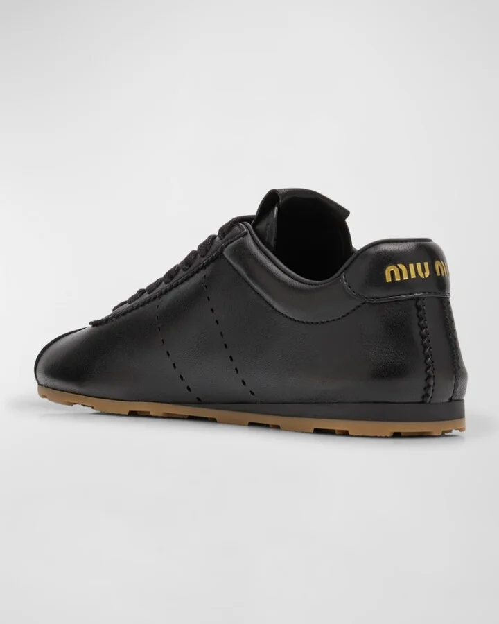 Leather Retro Runner Sneakers - Image 8
