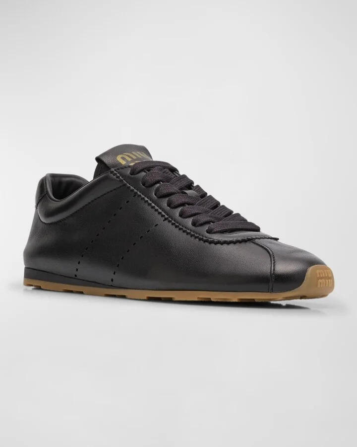 Leather Retro Runner Sneakers - Image 9